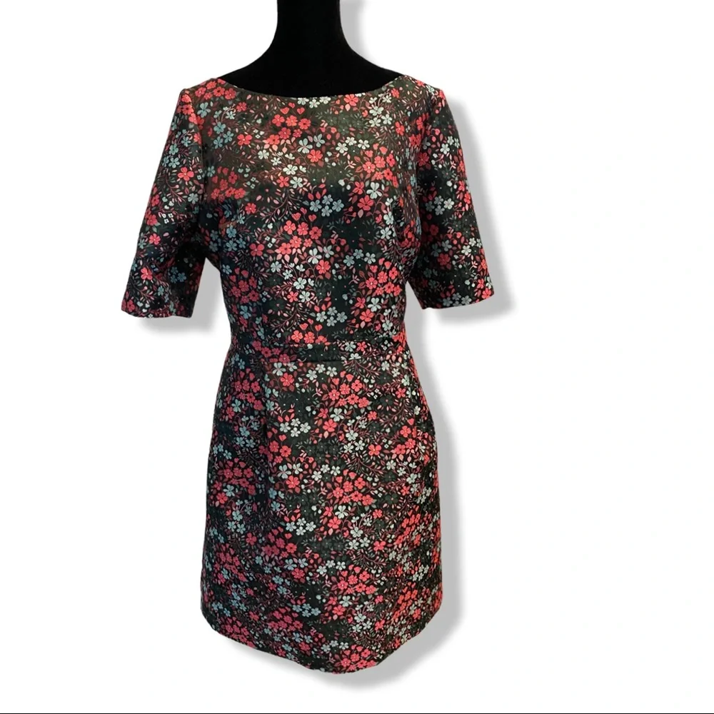 Boden Black and Pink Floral Dress - Picture 6 of 6